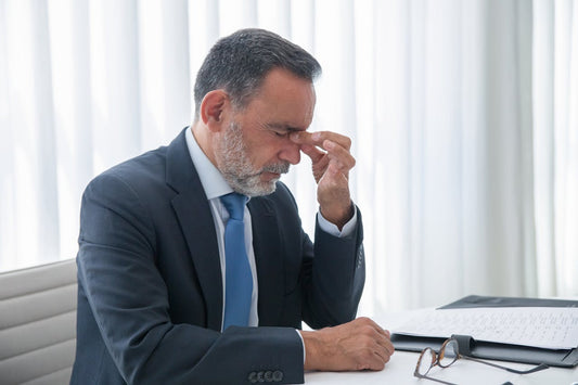Uomo pensieroso che affronta una difficoltà, rappresentazione visiva del tema “Cosa fare se il Viagra non funziona”.